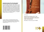 INVESTIGATION INTO THE DIALOGUE BETWEEN MESSIAH AND NICODEMUS