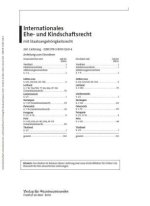 Internationales Ehe- und Kindschaftsrecht mit Staatsangehörigkeitsrecht