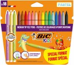 Flamastry BIC Kids Couleur pastel 18 kolorów