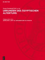 Urkunden des ägyptischen Altertums, Abteilung 4, Heft 22, Urkunden der 18. Dynastie