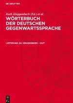 Wörterbuch der deutschen Gegenwartssprache, Lieferung 24, hinabsinken - Hut<sup>1</sup>