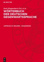 Wörterbuch der deutschen Gegenwartssprache, Lieferung 23, Hehlerei - hinabsenken