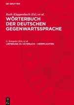 Wörterbuch der deutschen Gegenwartssprache, Lieferung 51, väterlich - verpflichten
