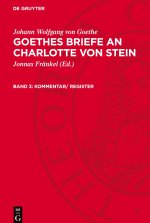 Goethes Briefe an Charlotte von Stein, Band 3, Kommentar/ Register