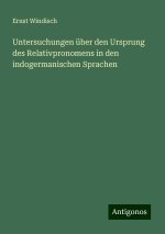 Untersuchungen über den Ursprung des Relativpronomens in den indogermanischen Sprachen