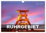 Das Ruhrgebiet bei Nacht (Wandkalender 2026 DIN A4 quer), CALVENDO Monatskalender
