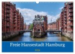 Freie Hansestadt Hamburg (Wandkalender 2026 DIN A3 quer), CALVENDO Monatskalender