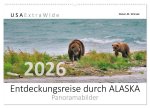 Entdeckungsreise durch ALASKA (Wandkalender 2026 DIN A2 quer), CALVENDO Monatskalender