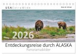 Entdeckungsreise durch ALASKA (Tischkalender 2026 DIN A5 quer), CALVENDO Monatskalender