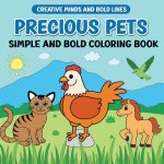 Precious Pets Simple and Bold Coloring Book