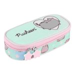 Piórnik saszetka usztywniona z wewnętrzną klapką. Pusheen Mint