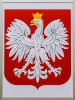 Godło Polska 297x420 mm rama