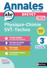 Annales Brevet Physique Chimie - SVT - Techno 2026 - Corrigé