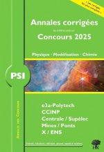 Annales des Concours 2025 – PSI Physique, Modélisation et Chimie