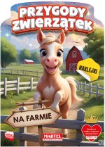 Przygody zwierzątek na farmie. Kolorowanka z naklejkami