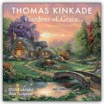 Thomas Kinkade Gardens of Grace 2026 Wall Calendar with Scripture