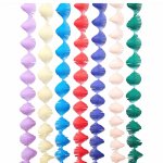 Krepp Girlanden, Magic Rainbow, FSC MIX, 7 Stk, 17,5 cm x 3 m, inkl. 2 m Kordel