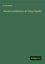 Discours preliminaire de l'Encyclopedie