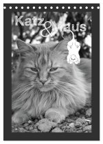 Katz & Maus (Tischkalender 2026 DIN A5 hoch), CALVENDO Monatskalender