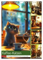Kaffee-Katzen (Wandkalender 2026 DIN A4 hoch), CALVENDO Monatskalender