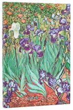 2026 Van Gogh's Irises Mini 12-month Horizontal Hardcover Flexi Dayplanner 2026 (Elastic Band Closure)