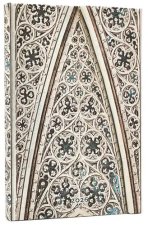 2026 Vault of the Milan Cathedral (Duomo di Milano) Mini 12-month Horizontal Hardcover Flexi Dayplanner 2026 (Wrap Closure)