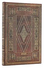 2026 First Folio (Shakespeare’s Library) Mini 12-month Verso Hardcover Flexi Dayplanner 2026 (Elastic Band Closure)