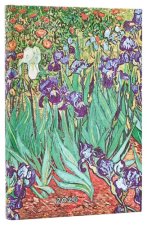 2026 Van Gogh's Irises Mini 12-month Verso Hardcover Flexi Dayplanner 2026 (Elastic Band Closure)