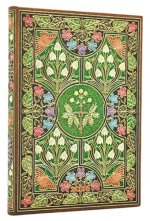 2026 Poetry in Bloom Midi 12-month Vertical Hardcover Flexi Dayplanner 2026 (Elastic Band Closure)