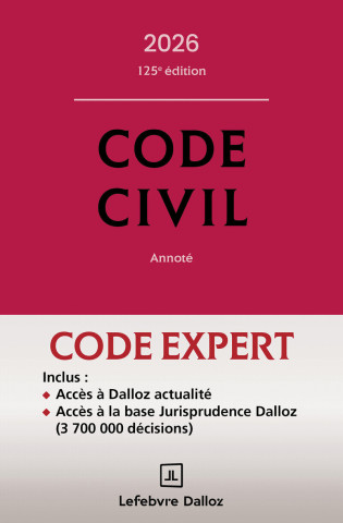 Code Dalloz Expert. Code civil 2026. 23e éd.