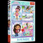 Puzzle 2x70 Baw się z Gabby 34438