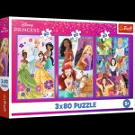Puzzle 3x80 Księżniczki przyjaciółki 34884
