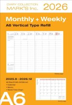 MARK'S 2025/26 Refill, Taschenkalender, A6