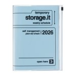 MARK'S 2025/26 Taschenkalender, A5 Storage.it // Blue