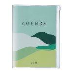 MARK'S 2025/26 Taschenkalender, A5 Mountain // Green