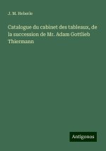 Catalogue du cabinet des tableaux, de la succession de Mr. Adam Gottlieb Thiermann