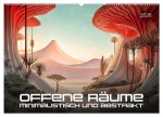 Offene Räume, minimalistisch und abstrakt (Wandkalender 2026 DIN A2 quer), CALVENDO Monatskalender