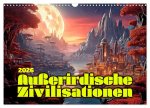 Außerirdische Zivilisationen (Wandkalender 2026 DIN A3 quer), CALVENDO Monatskalender