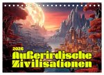 Außerirdische Zivilisationen (Tischkalender 2026 DIN A5 quer), CALVENDO Monatskalender