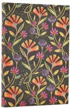 2026 Wild Flowers (Playful Creations) Mini 18-month Horizontal Hardcover Flexi Dayplanner 2025-2026 (Elastic Band Closure)