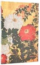2026 Natsu (Rinpa Florals) Maxi 18-month Vertical Hardcover Flexi Dayplanner 2025-2026 (Elastic Band Closure)