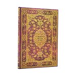 2026 The Orchard (Persian Poetry) Midi 18-month Horizontal Hardcover Flexi Dayplanner 2025-2026 (Elastic Band Closure)