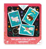 Mes porte-clés à gratter welcome ! mini boîte avec accessoires