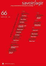 revue savoir/agir n° 66