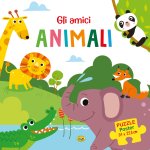 amici animali. Puzzle poster