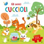 amici cuccioli. Puzzle poster