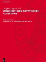Urkunden des ägyptischen Altertums, Abteilung 4, Teil 6, Urkunden. der 18. Dynastie