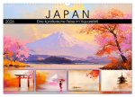 Japan. Eine künstlerische Reise im Aquarellstil (Wandkalender 2026 DIN A3 quer), CALVENDO Monatskalender