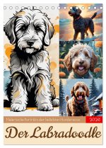 Der Labradoodle (Tischkalender 2026 DIN A5 hoch), CALVENDO Monatskalender