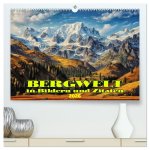 Bergwelt in Bildern und Zitaten (hochwertiger Premium Wandkalender 2026 DIN A2 quer), Kunstdruck in Hochglanz